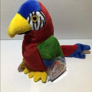 beanie baby parrot (with tag)